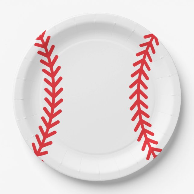 Plato De Papel ¡Pasa a la Placa! Placas temáticas de béisbol (Anverso)