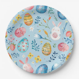 Plato De Papel Pascua de primavera 4
