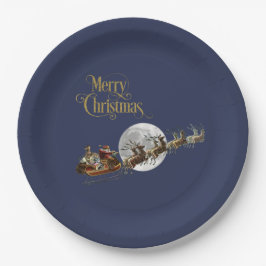 Plato De Papel Paseo en Sleigh