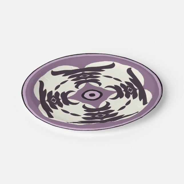 Plato De Papel Pasión púrpura (Angular)