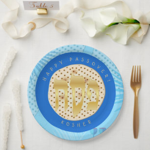 Plato De Papel Passover Seder Kosher Pesach Matzah