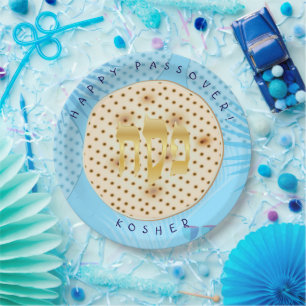 Plato De Papel Passover Seder Kosher Pesach Matzah