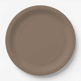 Plato De Papel Pastel Brown