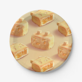 Plato De Papel Pastel de piña