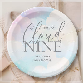 Plato De Papel Pastel está en Cloud Nueve Baby Shower