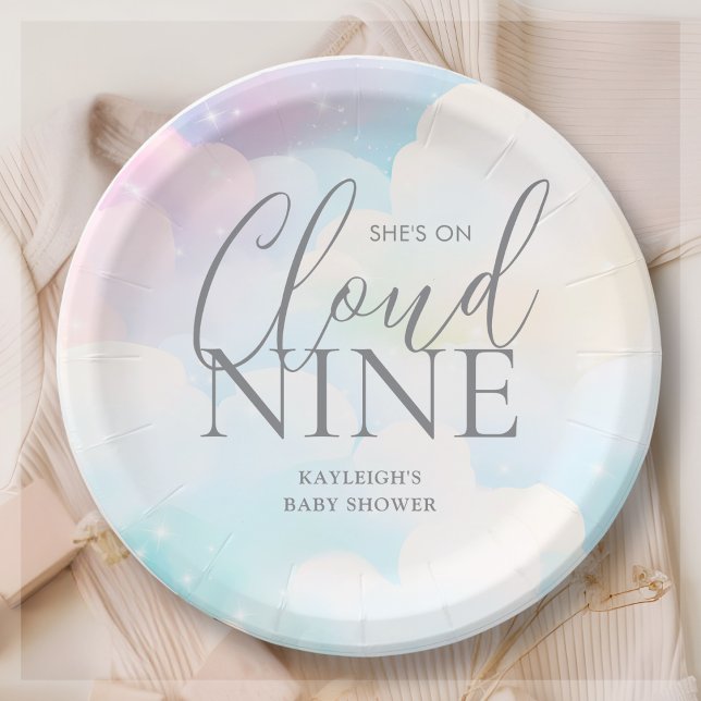 Plato De Papel Pastel está en Cloud Nueve Baby Shower (Subido por el creador)