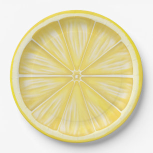 Plato De Papel Pastel Lemon Slice Limoncello Fiesta