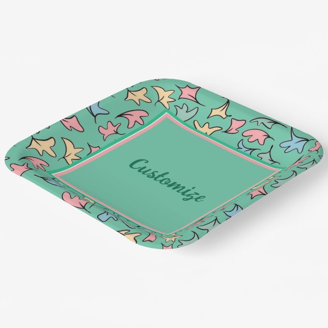 Plato De Papel Pastel personalizado deja verde (Angular)