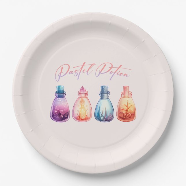 Plato De Papel Pastel Potion (Anverso)