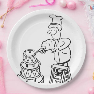 Plato De Papel Pastelero Decora Pastel Gigante