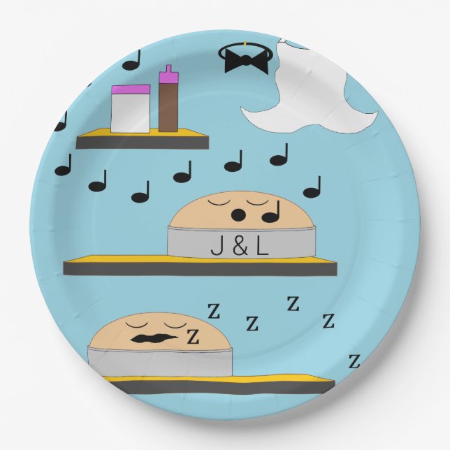 Plato De Papel Pasteles bodas antes de congelar (Anverso)