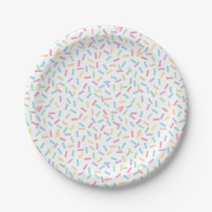 Plato De Papel Pasteles de Confetti (Sprinkles)