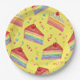 Plato De Papel Pasteles y Streamers, de Natasha Us