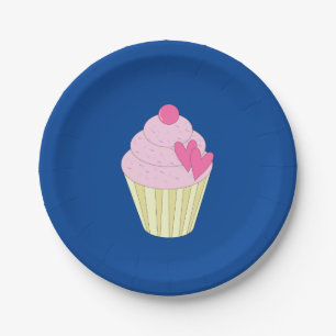Plato De Papel pastelitos decorados con ilusión