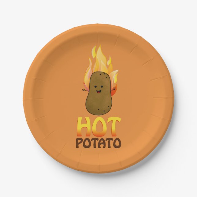 Plato De Papel Patata Caliente (Anverso)