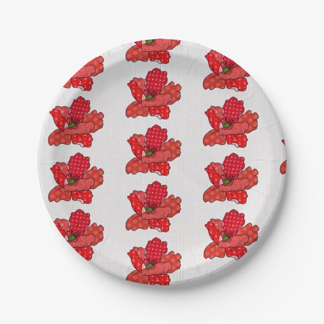 Plato De Papel Patchworkmohn (Anverso)