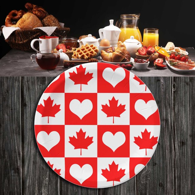 Plato De Papel Patentes de bandera canadienses, Cumpleaños, Fiest (Subido por el creador)