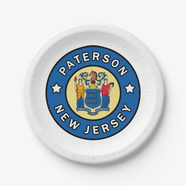 Plato De Papel Paterson New Jersey (Anverso)