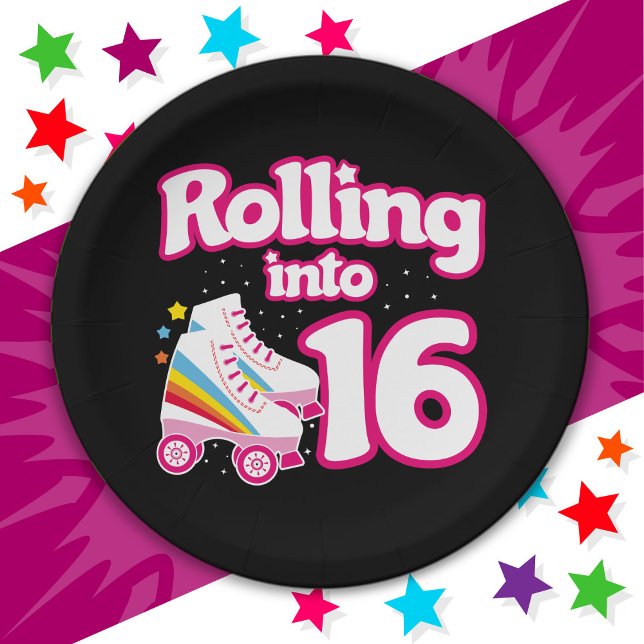 Plato De Papel Patinaje de patinaje sobre ruedas de 16 años (Subido por el creador)