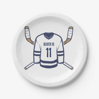 Plato De Papel Patinar sobre la placa de hockey sobre hielo