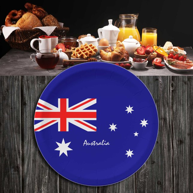 Plato De Papel Patines de fiesta de la bandera australiana, hinch (Subido por el creador)