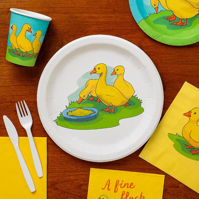 Plato De Papel Patitos (Subido por el creador)