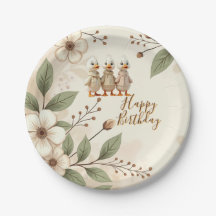 Patos Whimsy Con Flor