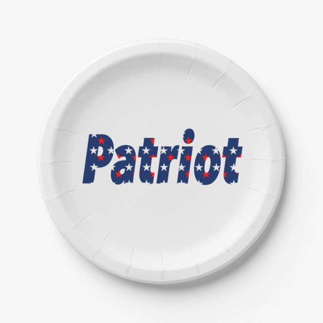 Plato De Papel Patriota (Anverso)