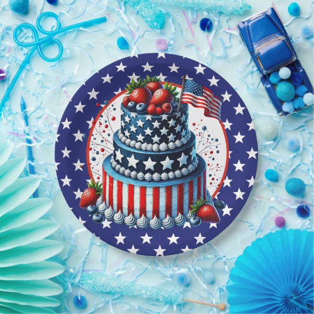 Plato De Papel Patriotic And Sassy Celebration  (Fiesta)