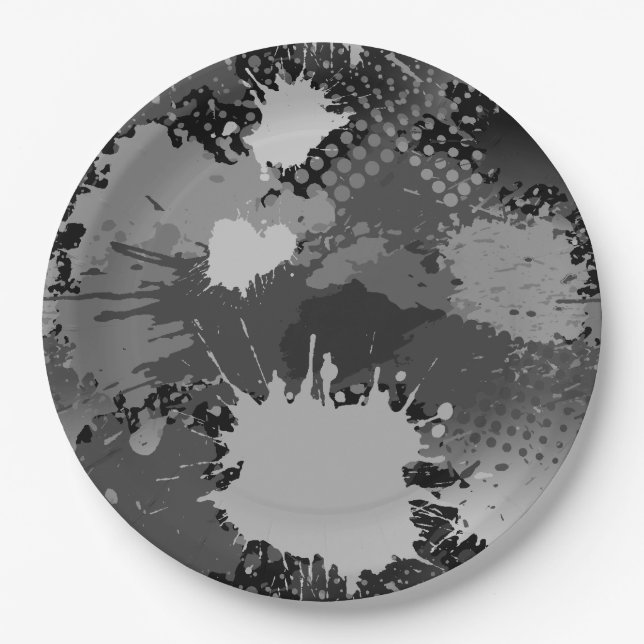 Plato De Papel Patrón 2 de pintura (Anverso)