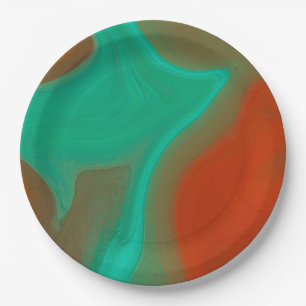 Plato De Papel patrón abstracto