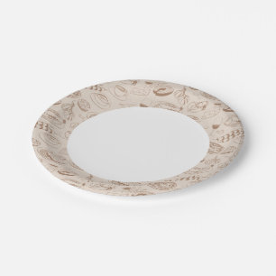 Plato De Papel Patrón alimentario 3