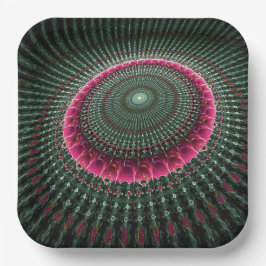 Plato De Papel Patrón artístico