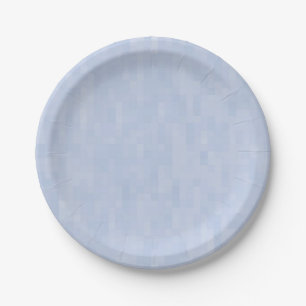 Plato De Papel patrón azul claro - placa de papel fiesta