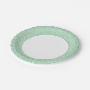 Plato De Papel Patrón de amortiguador verde