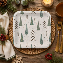 Patrón de árbol de Navidad boho