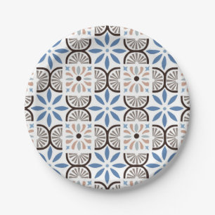 Plato De Papel Patrón de azulejos de cerámica