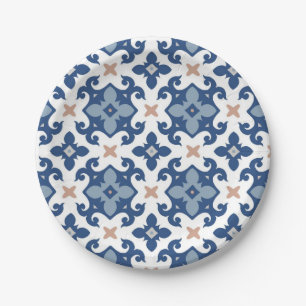 Plato De Papel Patrón de azulejos de cerámica
