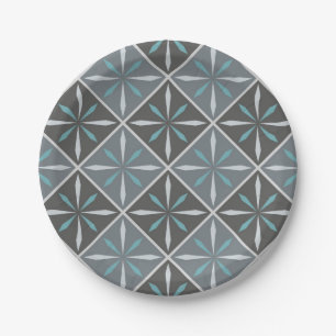 Plato De Papel Patrón de azulejos de cerámica
