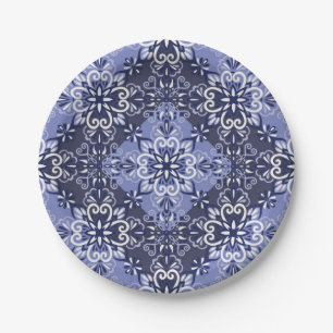 Plato De Papel Patrón de azulejos de cerámica