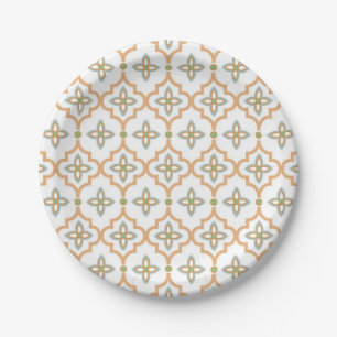 Plato De Papel Patrón de azulejos de cerámica