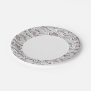 Plato De Papel Patrón de bigote de moda