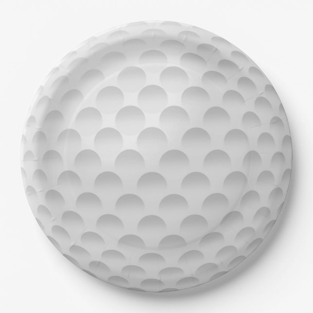 Plato De Papel Patrón de bolas de golf de implante (Anverso)