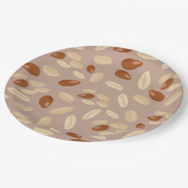 Plato De Papel Patrón de cacahuetes