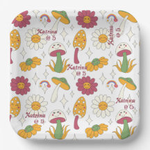 Patrón de champiñones, arcoiris y maricones colori