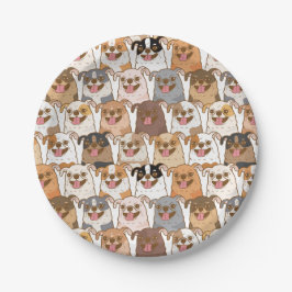 Plato De Papel Patrón de Chihuahua