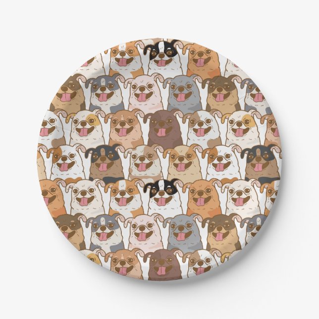 Plato De Papel Patrón de Chihuahua (Anverso)