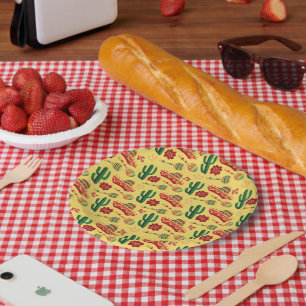 Plato De Papel Patrón de Cinco De Mayo Mexicano
