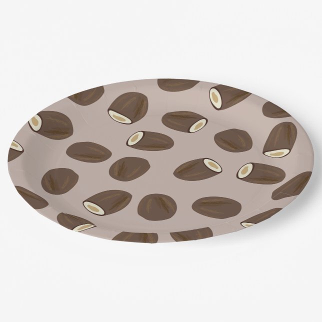 Plato De Papel Patrón de coco (Angular)