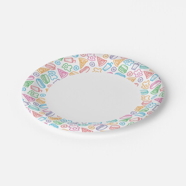 Plato De Papel Patrón de comida rápida (Angular)